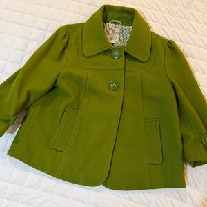 Women's Green cropped jacket size Large